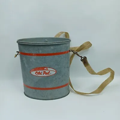 Old Pal Minnow Bucket Woodstream Corp Galvanized Bait Bucket With Carrying Strap • $29.73