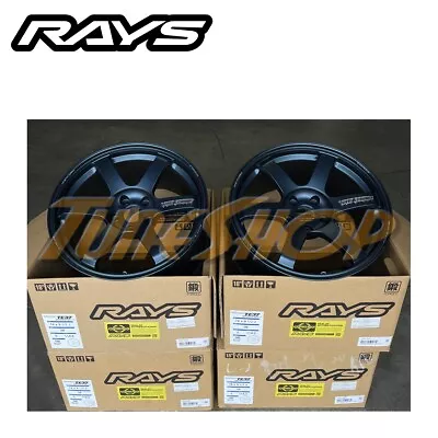 VOLK RACING TE37 SAGA S-PLUS 18x9.5 5x114 +38 SUBARU WRX STI WHEEL RIM M.BLUE  • $3674.60