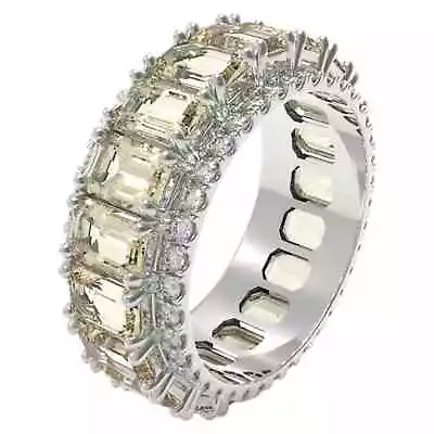White Gold Stunning 95 Stone Natural Diamond Ring Wedding Band 11.25ct Sz 8.25  • £15374.88