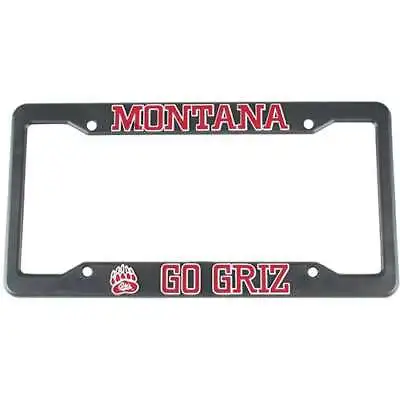 Montana Grizzlies Plastic License Plate Frame • $7.95