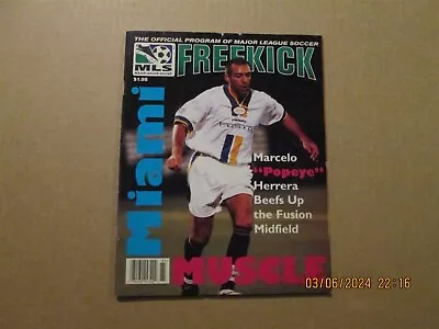 MLS Miami Fusion Vintage Circa 1998 Free Kick League Logo Soccer Program • $25