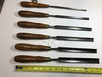 D. R. BARTON ROCHESTER NY 1832~Long Set Of Paring Gouges~ GREAT SET~ • $229