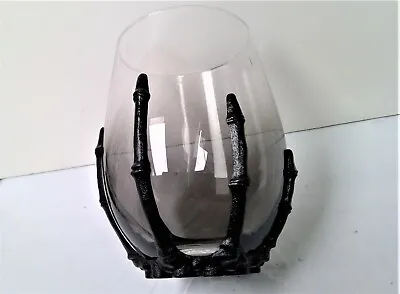 NEW Way To Celebrate Skeleton Hand Stemless Wine Glasses  • $8.99