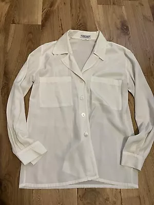 Vintage Jaeger  Cream Blouse - Size 10  • £9.99