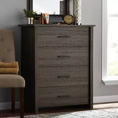 Mainstays Hillside 4-Drawer Vertical Dresser Espresso NEW • $430