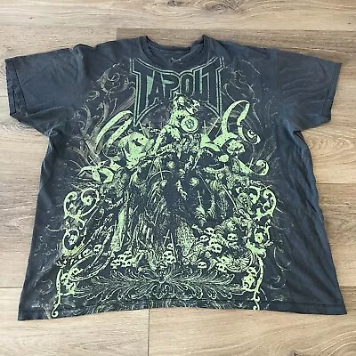 Tapout Shirt XXL 2XL Black Y2K Skulls Tribal MMA Elite Affliction Mall Goth Emo • $50