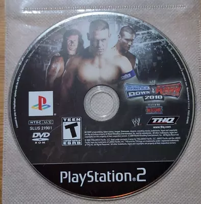 WWE SmackDown Vs. Raw 2010 Featuring ECW (Sony PlayStation 2 2009) Disk Only • $14