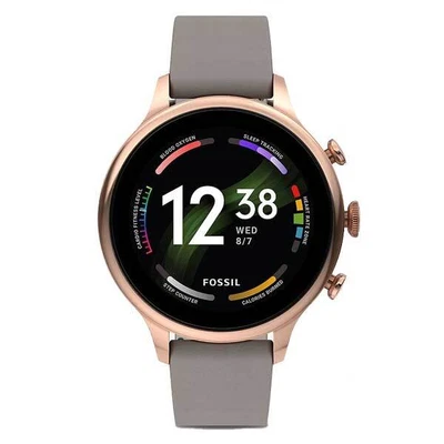 $459 • Buy Fossil Gen 6 Smartwatch Grey Leather (FTW6079)