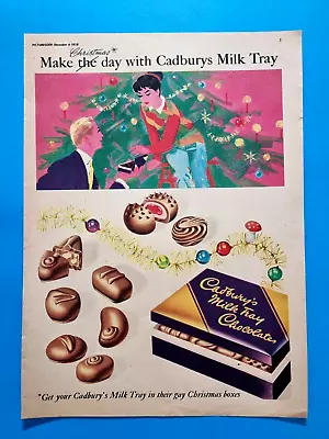 1950's Magazine  Print AD  CADBURYS  Roses Chocolate  Vintage Advertising -APA35 • $19.95