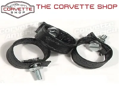 C3 Corvette Interior Rear Storage Door Pulls Loops 3 Black 1968-1977 433820 • $18.99