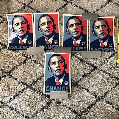 BARACK OBAMA HOPE GLOSSY POSTER Picture 11 X 17 Inspiration Lot Of 5 Read • $75