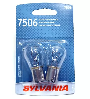 Sylvania Basic 7506 P21W 25W Two Bulbs Stop Brake Rear Light Replacement OE Fit • $9.74