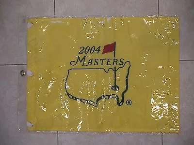 2004 MASTERS GOLF PIN FLAG AUGUSTA NATIONAL PHIL MICKELSON 1st MASTERS PGA NEW • $199.99