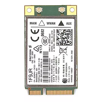 DELL Wireless 5550 HSPA 3G WWAN DW5550 Mini-Card For E5420 E6320 E6420 E6520   • £14.95