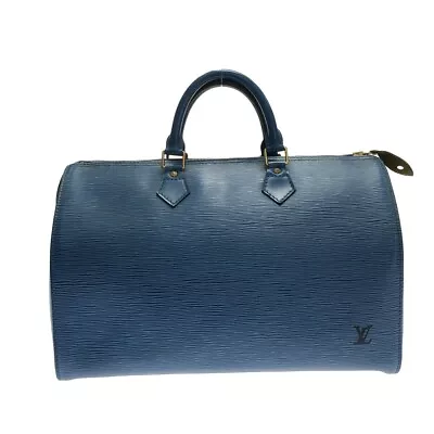 Auth LOUIS VUITTON Speedy 35 M42995 Toledo Blue Epi VI0944 Handbag • $316