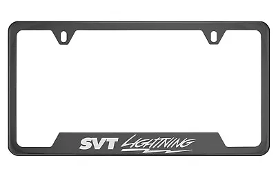 $14.50 • Buy Black Chrome License Plate Frame For SVT Lightning