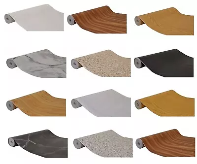 £7.49 • Buy Wallpaper Vinyl Self Adhesive Worktop Cover Kitchen Cabinet Wrap 450mm X 1.5m