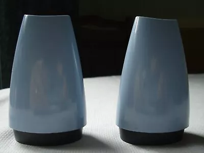 Vintage Gaydon Melmex Melaware Melamine  Blue Cruet Set ~ Camper Van Picnic • £10