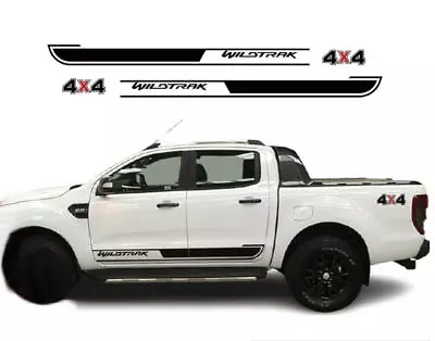 Racing Stripe Side Door Body Car Stickers Kit For Ford Ranger Wildtrak 2012-2022 • $72.37