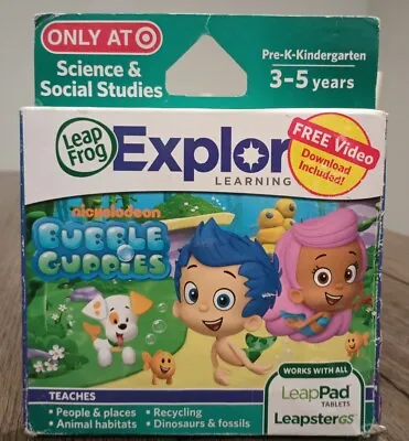 NEW Leap Frog LeapPad Explorer Bubble Guppies Science Learning Game Cartridge • $19.21