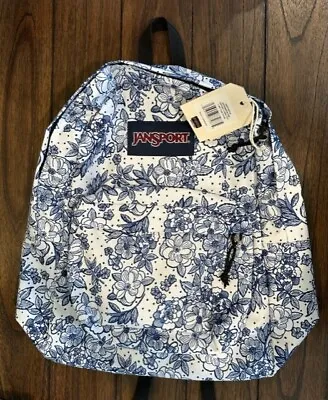 JanSport  Superbreak One Vintage Floral Dot Backpack Free Shipping • $32.95