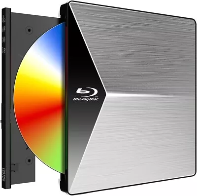 External Blu-Ray Drive USB 3.0 Type C Protable BD 4K Disk ROM CD/DVD Burner 3D R • $61