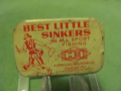 Vintage Horrocks Ibbotson Best Little Sinkers Sliding Tin Utica NY. • $8.95