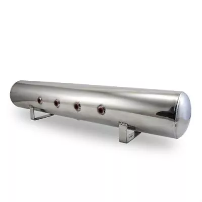 Air Lift 12956 Polished Aluminum Air Tank - 5.0 Gallons; 1/4  Drain Port • $150.12