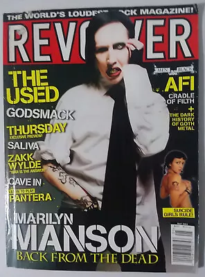 Revolver Magazine (May 2003) Cave In Zakk Wylde Cradle Of FilthMarilyn Manson • $8.99