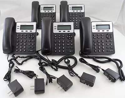 Lot Of 5 Grandstream GXP1625 Business VoIP Phones With Power Supplies (B) Used • $124.99