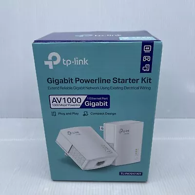 TP-Link Powerline Ethernet Adapter Starter Kit - AV1000 Gigabit Port Open Box • $19.99