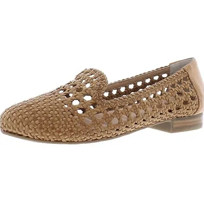 Me Too Womens Yondra Tan Woven Penny Loafers Shoes Size 6M • $12