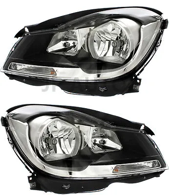 For 2012-2015 Mercedes Benz C Class Coupe Headlight Halogen Set Pair • $269.22