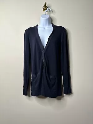 J. Crew Navy Button Front Cardigan Women's Medium • $20.95