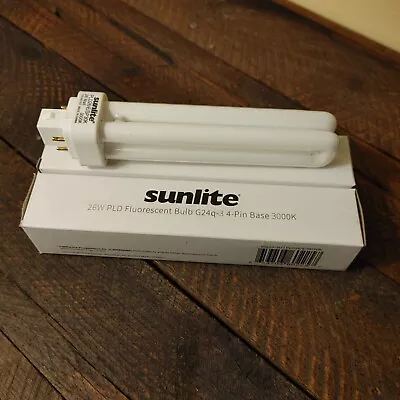 2-Pack Sunlite 26w Watt Compact Fluorescent Bulb 4 Pin G24Q-3 3000K  • $9.95