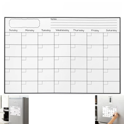 £6.84 • Buy Fridge Magnet Calendar Dry Erase Whiteboard Weekly Monthly Planner To Do List UK
