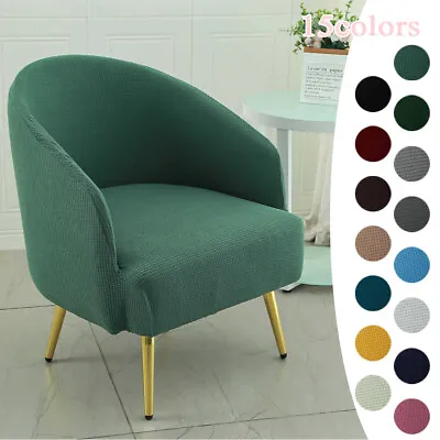 Club Chair Cover Stretch Slipcover Solid Single Sofa Cover Fleece Couch Covers # • $33.65