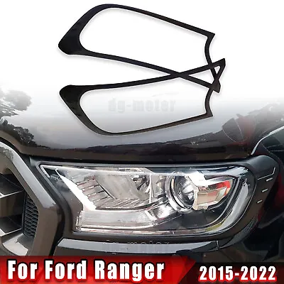 HEADLIGHT COVER TRIM GUARD For Ford Ranger & Everest- XL XLT Wildtrak Raptor 15+ • $29.49