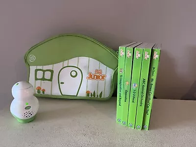 LeapFrog Tag Junior 7 Books Carrying Case TESTED & WORKING Reading Leap Pad • £20