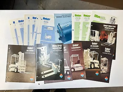 Vintage Otis Baker Forklift Color Sales Brochures Gas Hydrostatic Electric 70's • $48.45