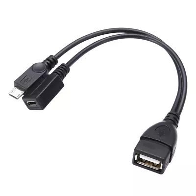 Micro USB Splitter Cable OTG Power Enhancer Cord  USB A Female To Micro USB Male • $15.93