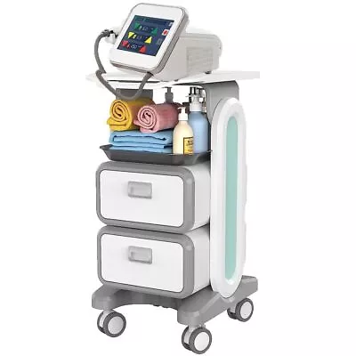 Mobile Ultrasound Cart With 2 Drawers - Dialysis & Supplies Medical Storage Cart • $255.99