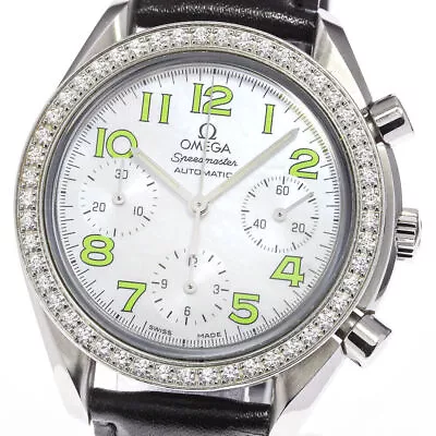 OMEGA Speedmaster 3835.72.35 Chronograph Diamond Bezel Automatic Ladies_735603 • $3684.76