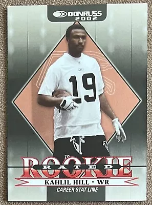 Kahlil Hill 2002 Donruss Rated Rookie Career Stat Line #253 /146 Parallel RC • $1.99