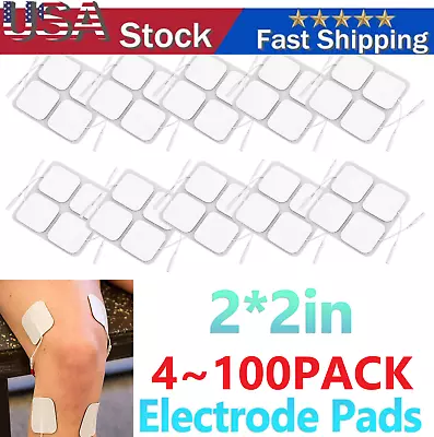 40 TENS Electrode Pads EMS Replacement Unit 7000 3000 2x2 Muscle Stimulator BULK • $4.99