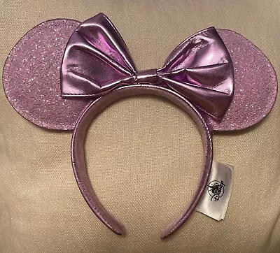 Disney Minnie Mouse Ear Headband With Metallic Bow – Lilac • $10