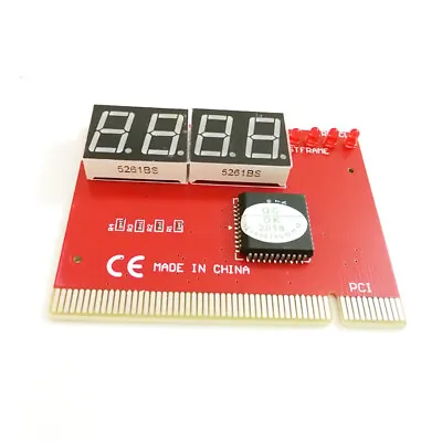 PCI Card Computer PC BIOS Motherboard POST Diagnostic Troubleshooting Tester 4B • $10.90