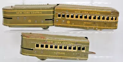 Vtg Marx Mercury Streamliner New York Central Passenger Trains Toy Grey Green  • $99.99