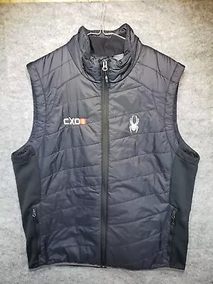 Spyder Puff Polyester Vest Mens Size (XL-54) Black Primaloft Jacket Outdoors • $24.99