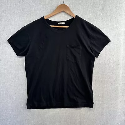 Buck Mason Pocket T Shirt Mens Small Black Solid Short Sleeve Casual USA Adult • $12.88